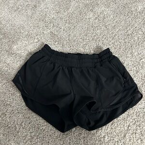 Black Lululemon Hotty Hot shorts - SOLD